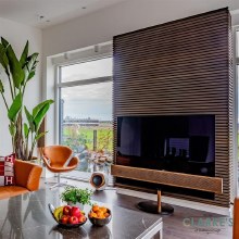 Additional picture of FibroTech Acoustic Wall Panel Smoked Oak