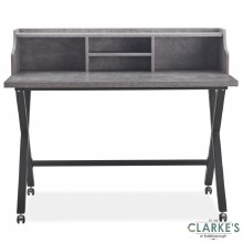 Additional picture of Frederic Writing Desk Grey Concrete Effect