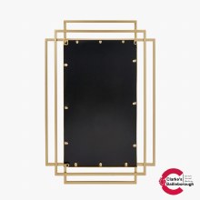 Additional picture of Gold Metal Art Deco Wall Mirror
