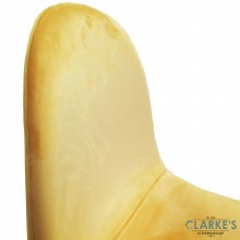 Additional picture of Inoui Velvet Bar Stool Yellow