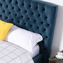 Additional picture of Kensington Velvet 6ft Bed Frame Midnight Blue
