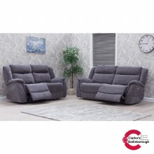 Additional picture of Lorenza Power Recliner 3 Seater Sofa Dark Grey