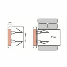 Additional picture of Round Louver Vent Black 165mm