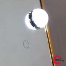Additional picture of Modena LED Bulb Cheval Arch Mirror Gold