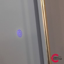 Additional picture of Modena LED Cheval Mirror Gold