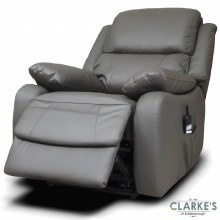 Additional picture of Parker Lift and Tilt Chair Leather Navy Grey