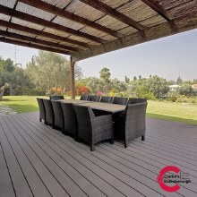 Additional picture of Portland Nevada Soft Grey Grey Composite Decking