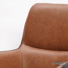 Additional picture of Rebecca Leather Dining Chair Cognac