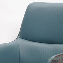 Additional picture of Rebecca Leather Dining Chair Lagoon Blue