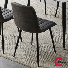 Additional picture of Roma Dining Set - Sintered Stone Top Table and 4 Chairs