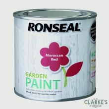 Additional picture of Ronseal Garden Paint Moroccan Red 750ml