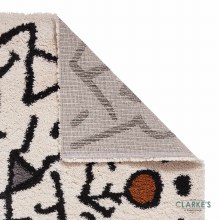 Additional picture of Royal Nomadic A637 Cream/Black Rug 120 x 170cm
