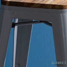 Additional picture of Seattle contemporary bar stool grey