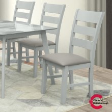 Additional picture of Sorrento Dining Set with 6 PU Chairs