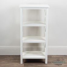 Additional picture of Rivera 4 Tier Shelf Unit White
