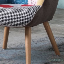 Additional picture of Taylor patched accent chair