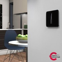 Additional picture of Trendi Switch 1 Gang Intermediate 10 Amp Light Switch Gloss Black