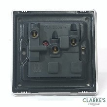 Additional picture of Trendi Switch 1 Gang Gloss Gold Wall Socket