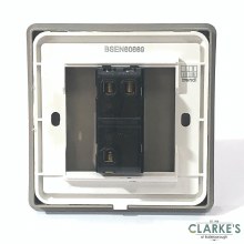 Additional picture of Trendi Switch 1 Gang Gloss White Rocker Switch