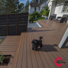 Additional picture of Ultrashield Textured Sapele Composite Decking