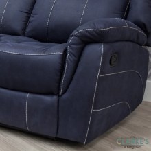 Additional picture of Walton 3 Seater Recliner Sofa Denim