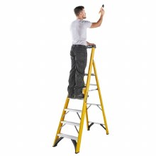 Additional picture of Youngman 6 Tread Fibreglass Platform Stepladder