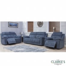 Additional picture of Ancona recliner armchair blue