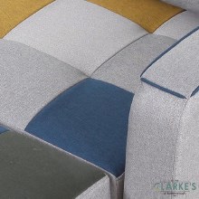 Additional picture of Aspen Sofa Bed Yellow/Blue Patchwork