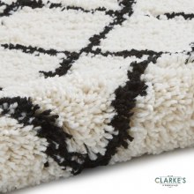 Additional picture of Boho 7043 White/Black Rug 120 x 170cm