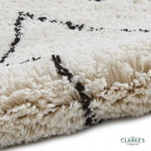 Additional picture of Boho 8280 White/Black Rug 120 x 170cm