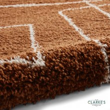 Additional picture of Boho A474 Rust Rug 120 x 170cm