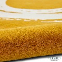 Additional picture of Elements EL1095 Ochre Wool Rug 120 x 170cm