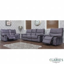 Additional picture of Emilio 3 Seater Recliner Sofa Dark Grey