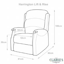 Additional picture of Harington Electric Tilt & Recline Chair Beige