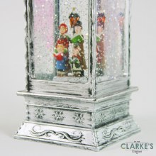 Additional picture of LED Lit Water Spinner Lantern with Choir Scene