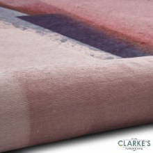 Additional picture of Michelle Collins AB0151 Printed Rose/Crimson Rug 150 x 230cm