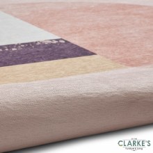 Additional picture of Michelle Collins AB0157 Printed Rose Rug 120 x 170cm