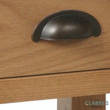 Additional picture of Purdi Oak Lamp Table with Drawer