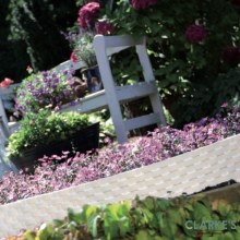 Additional picture of Rattan Palisade Garden Edging Antracite 2.4 Meter