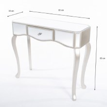 Additional picture of Reflection Mirrored 1 Drawer Console Table