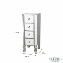 Additional picture of Reflection 4 Drawer Mini Tallboy