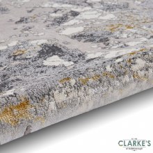 Additional picture of Apollo 2677 Grey/Gold Rug 120 x 170cm