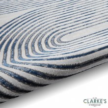 Additional picture of Apollo 2683 Grey/Navy Rug 120 x 170cm