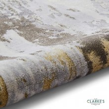 Additional picture of Apollo GR580 Grey/Gold Rug 120 x 170cm