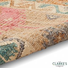 Additional picture of Bazaar 23430 Multi Colour Jute Rug 120 x 170cm