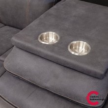 Additional picture of Brooklyn 3 Seater Sofa Charcoal with Drop Down Table