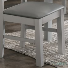 Additional picture of Columbia Dining Chair Grey with PU Seat