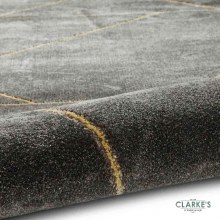 Additional picture of Craft 23486 Dark Grey / Gold Rug  120 x 170cm