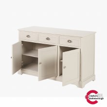 Additional picture of Croft Linen Pine Wood Large Sideboard