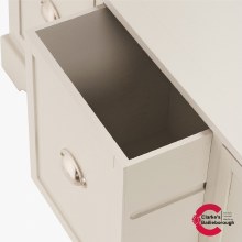 Additional picture of Croft Linen Pine Wood 3 Drawer Unit